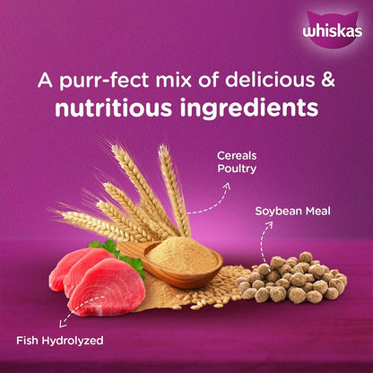 Whiskas Mackerel Dry Cat Food - All Breeds Adult (1+ year) - Mypets.pk