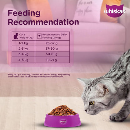 Whiskas Mackerel Dry Cat Food - All Breeds Adult (1+ year) - Mypets.pk