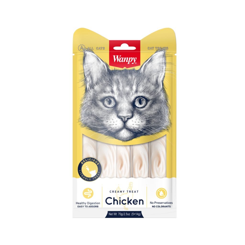Wanpy Creamy Lick - able Treats for Cats - Mypets.pk