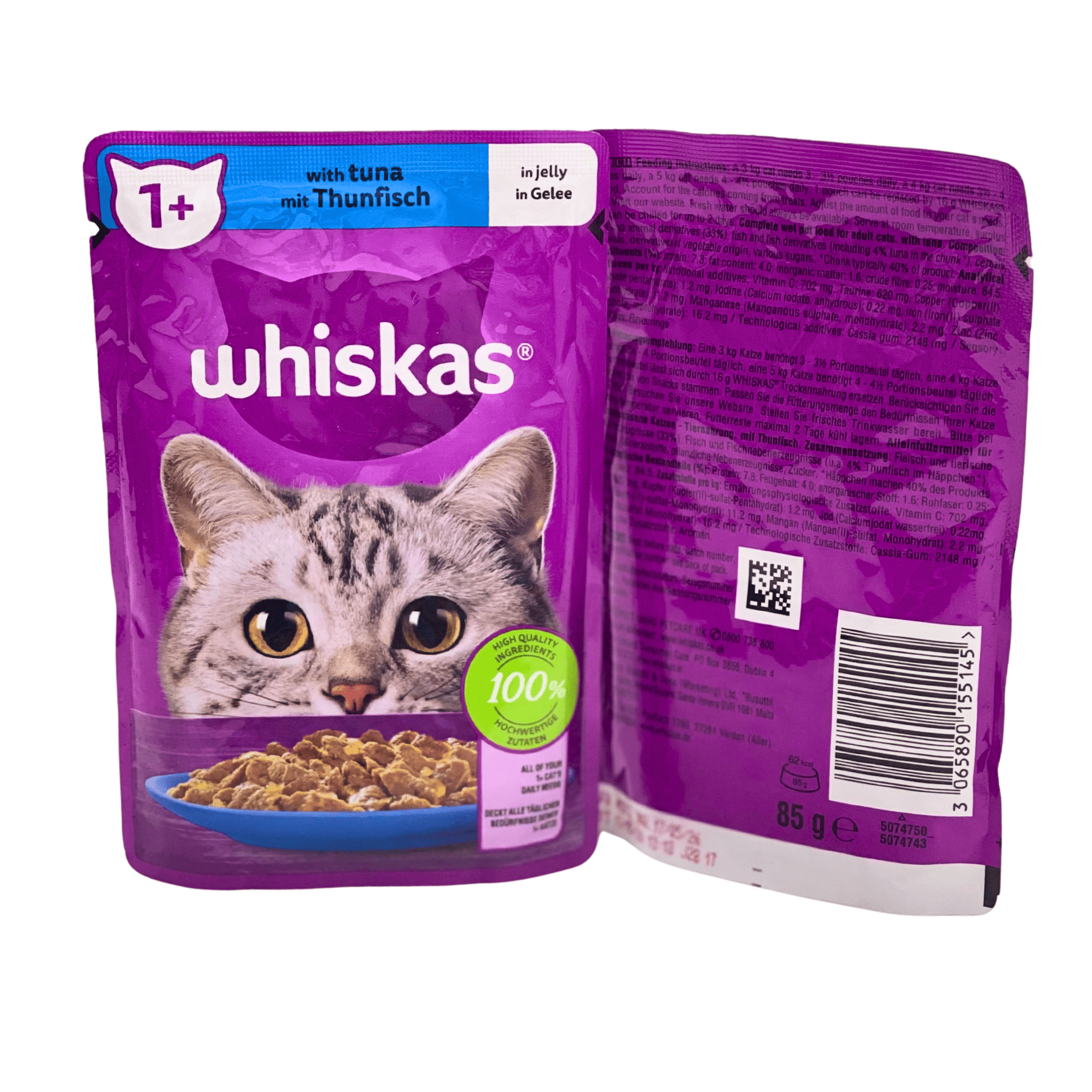 Whiskas Jelly Tuna 85g - Mypets.pk